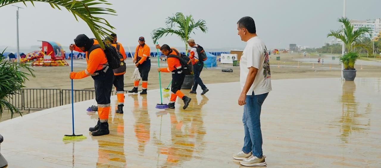 La furia del cielo posterga el estreno del Gran Malecón del Mar en Cartagena