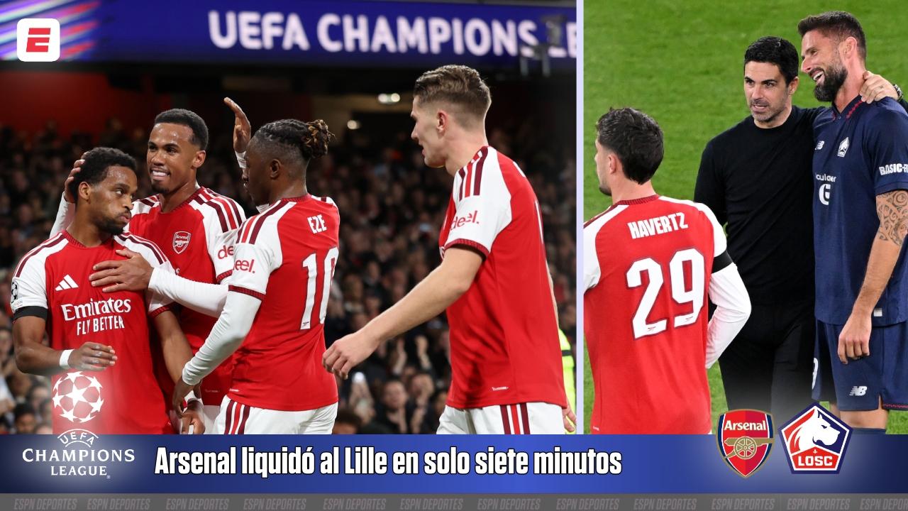 La sinfonía de la eficacia: Arsenal impone su jerarquía europea ante un Lille desdibujado