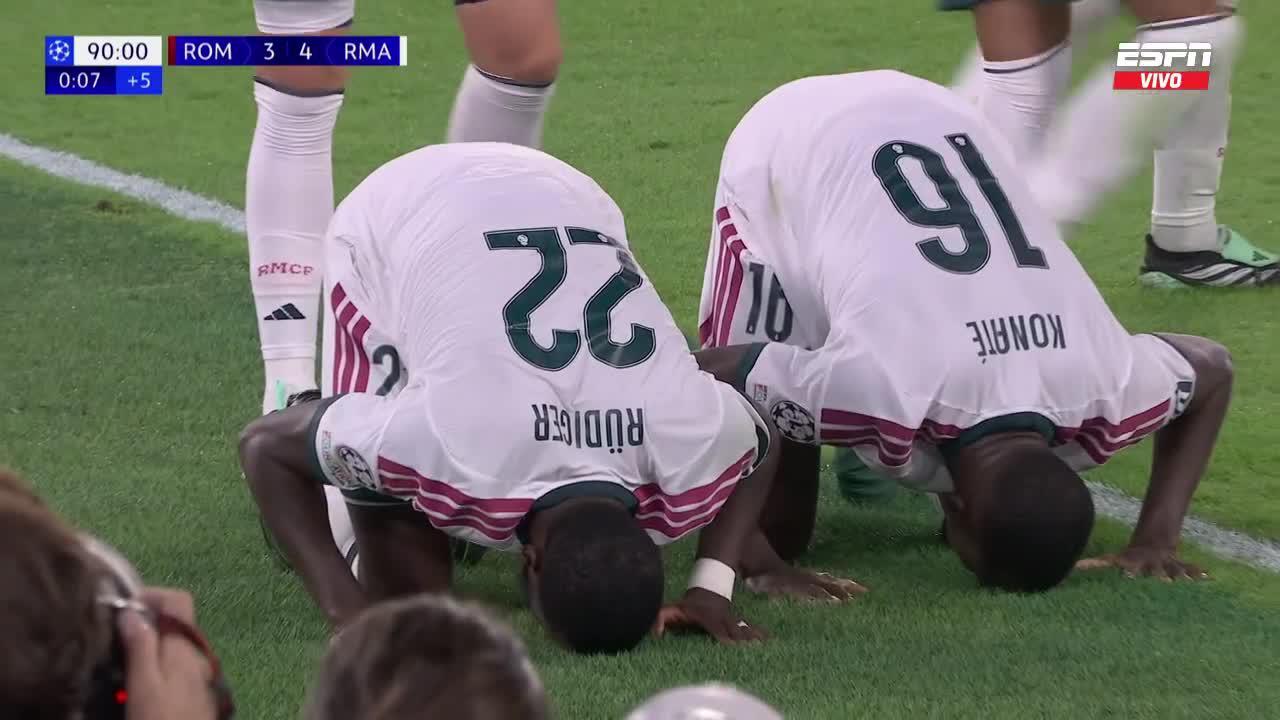 La épica del Santiago Bernabéu: Rüdiger firma una remontada agónica ante la Roma