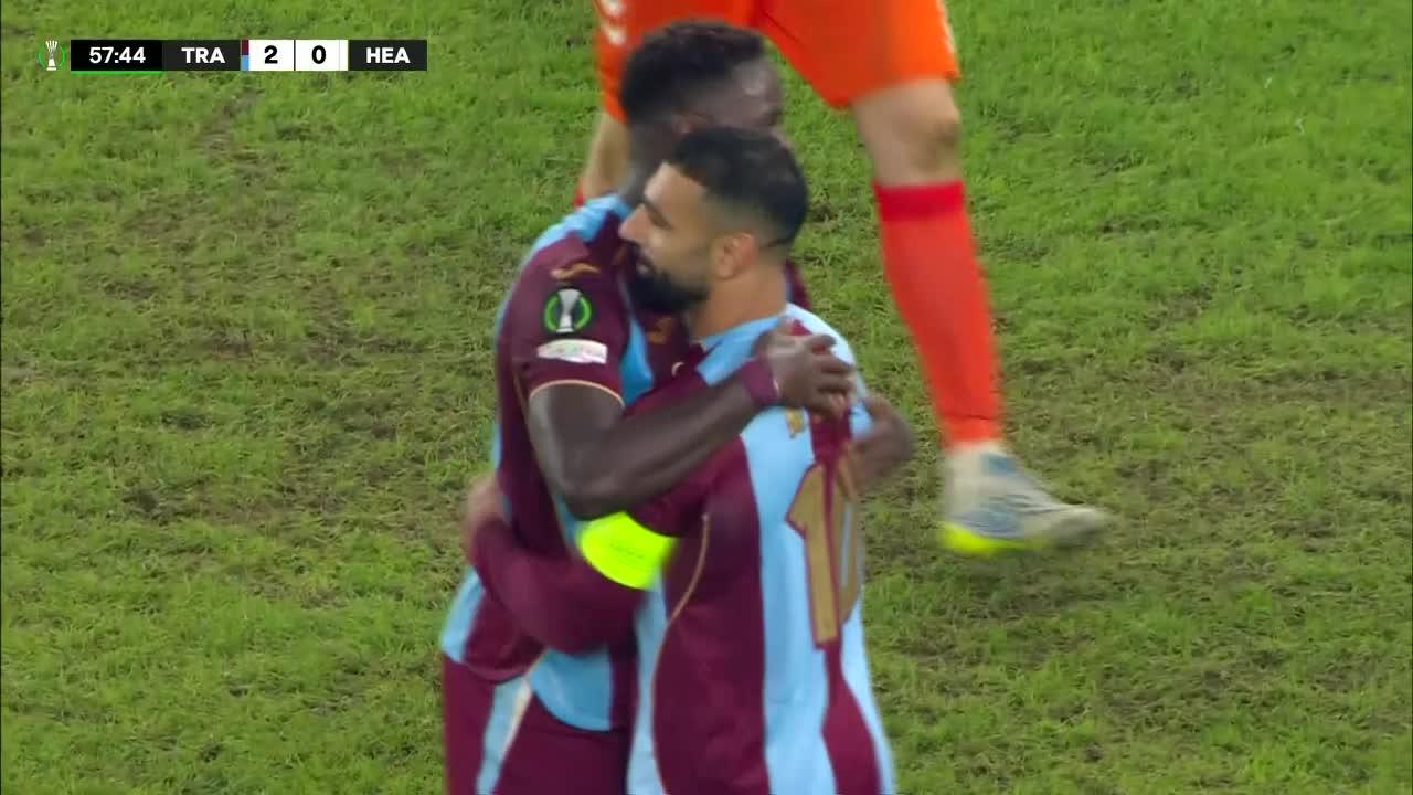 Asistencia de Salah y el Trabzonspor lo pasó a ganar por 2-0