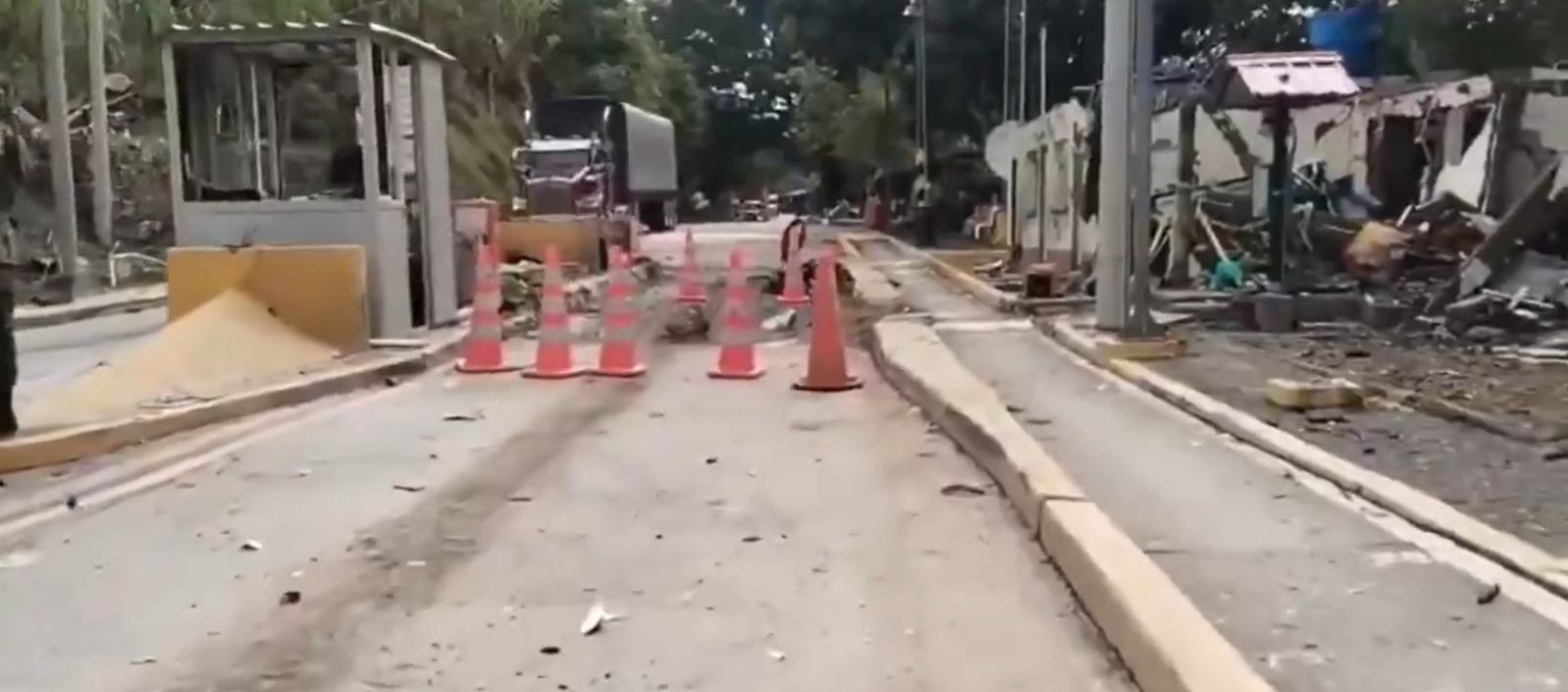 Atentan contra peaje El Mango, en Cauca, con moto cargada de explosivos