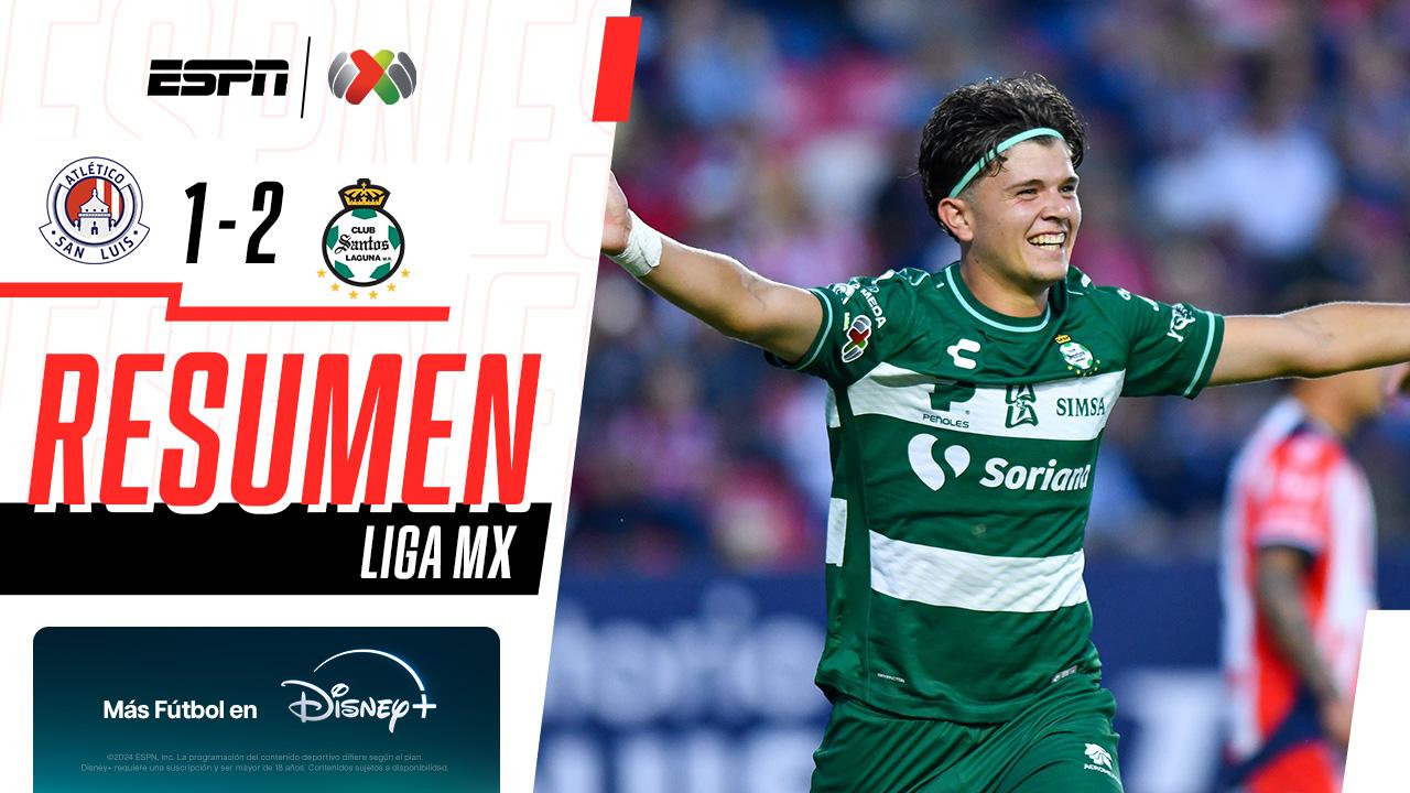 La inercia ganadora del Santos Laguna doblega la resistencia del San Luis