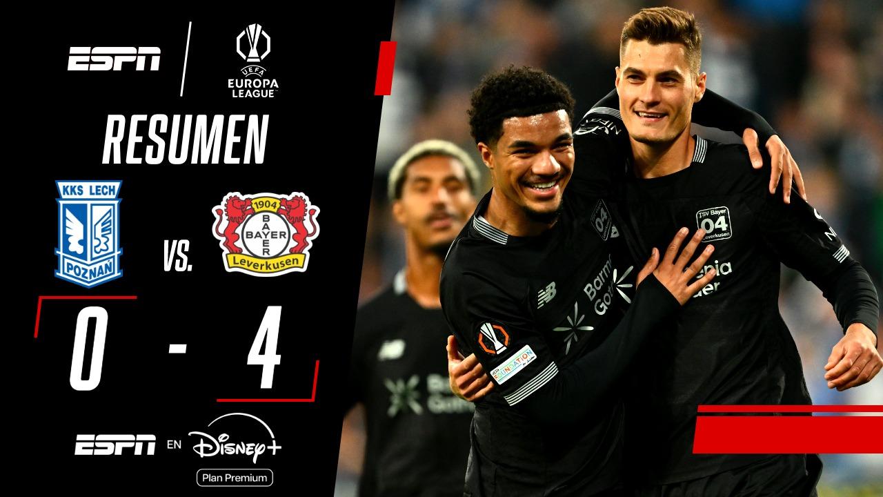 El Bayer Leverkusen impone su jerarquía europea con una goleada de autoridad en el BayArena