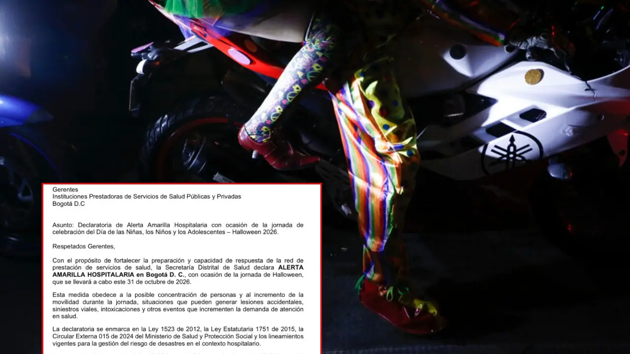 Bogotá declara alerta amarilla en hospitales por celebraciones de Halloween: ¿cuál es la razón?