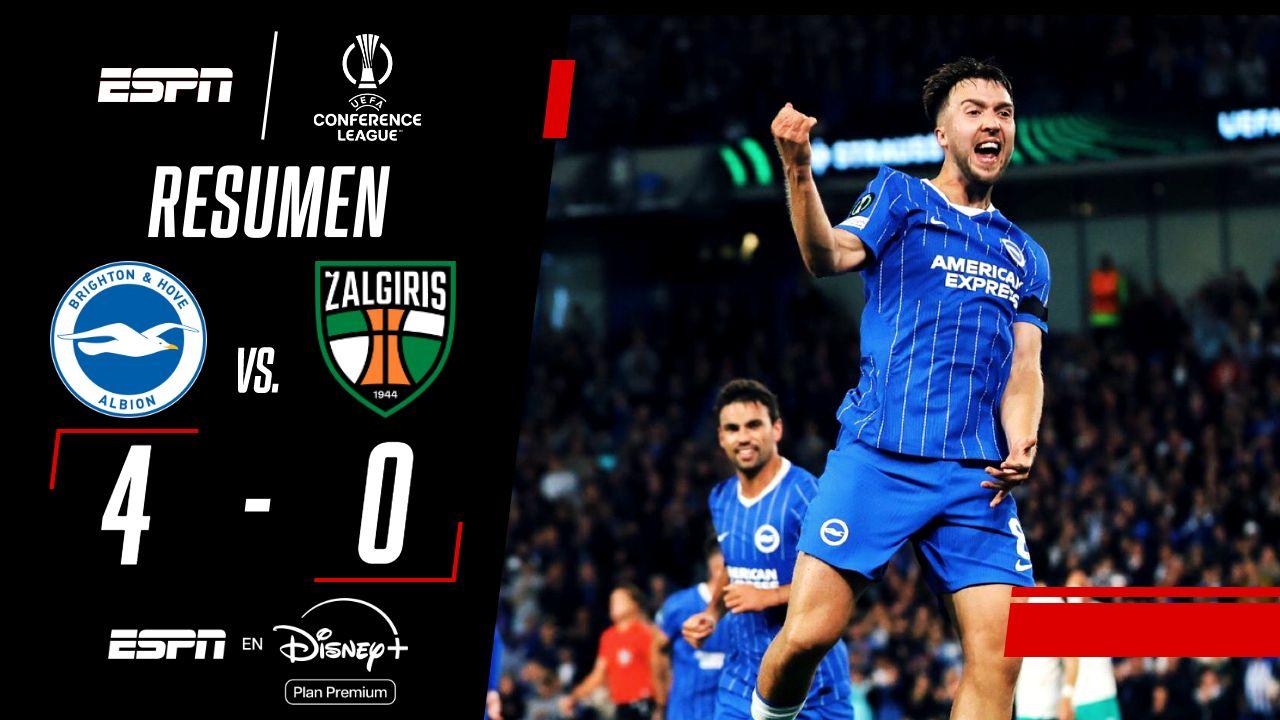 El Brighton despliega su sinfonía europea y arrolla al Zalgiris en la Conference League