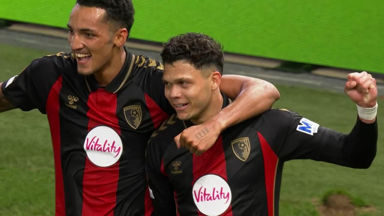 El vuelo de Evanilson: un testarazo que ilusiona al Bournemouth en Europa