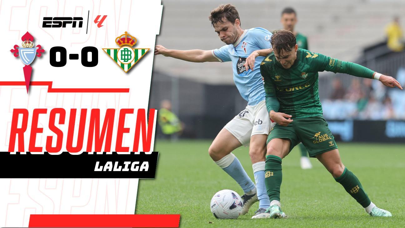 El infortunio del gol: Celta y Betis firman un armisticio sin brillo en Balaídos