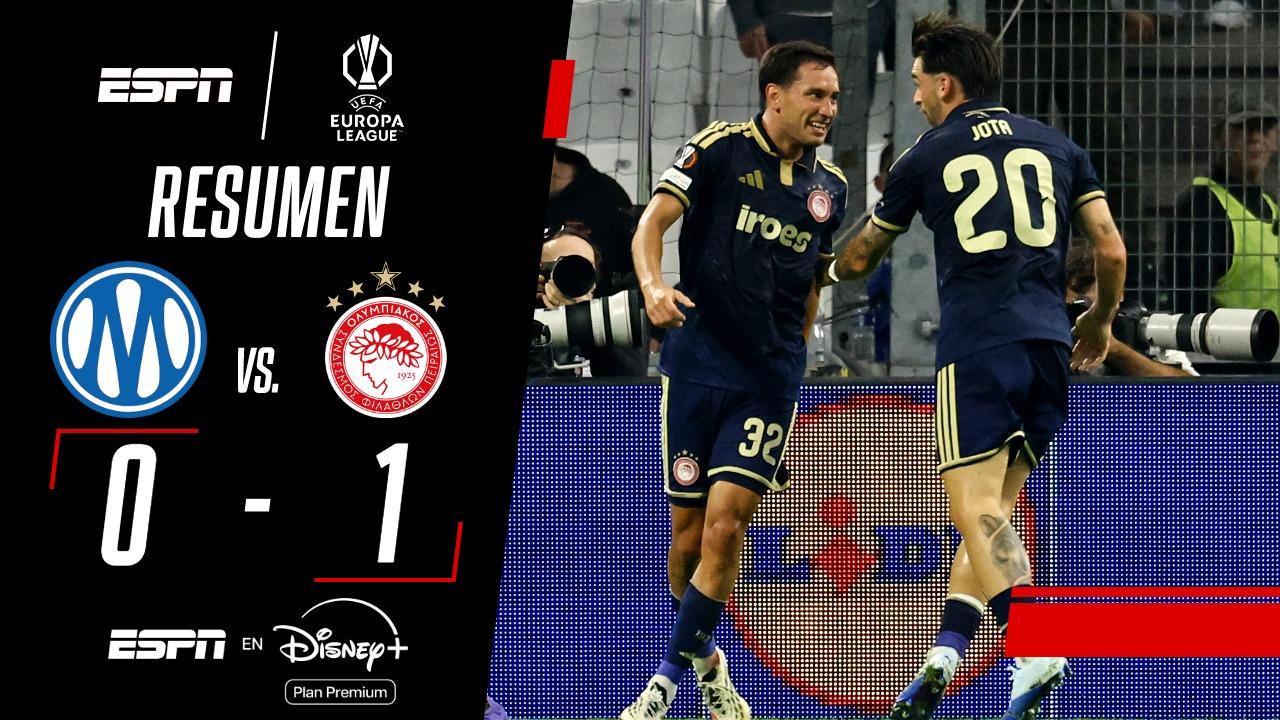 El Olympiacos asalta el Velodrome y deja al Marsella en la penumbra europea