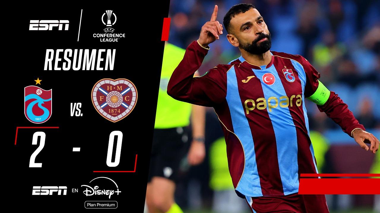 Con gol y asistencia de Salah, Trabzonspor venció por 2-0 al Hearts