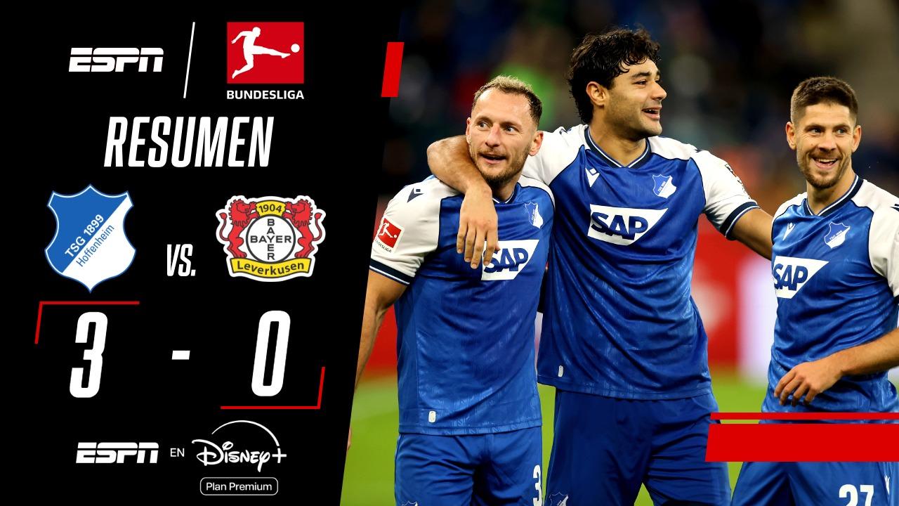 El Hoffenheim goleó al Bayer Leverkusen por 3-0