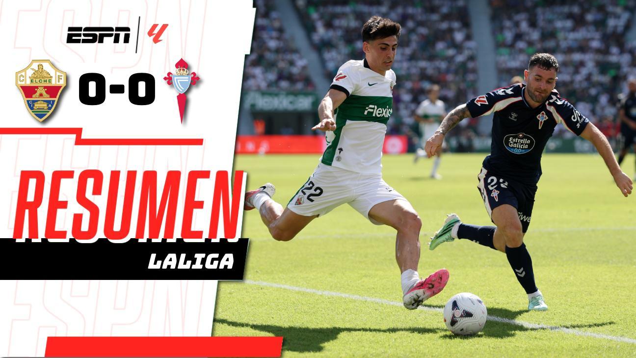 Tablas en la trinchera: Elche y Celta firman un pacto de prudencia en su estreno liguero