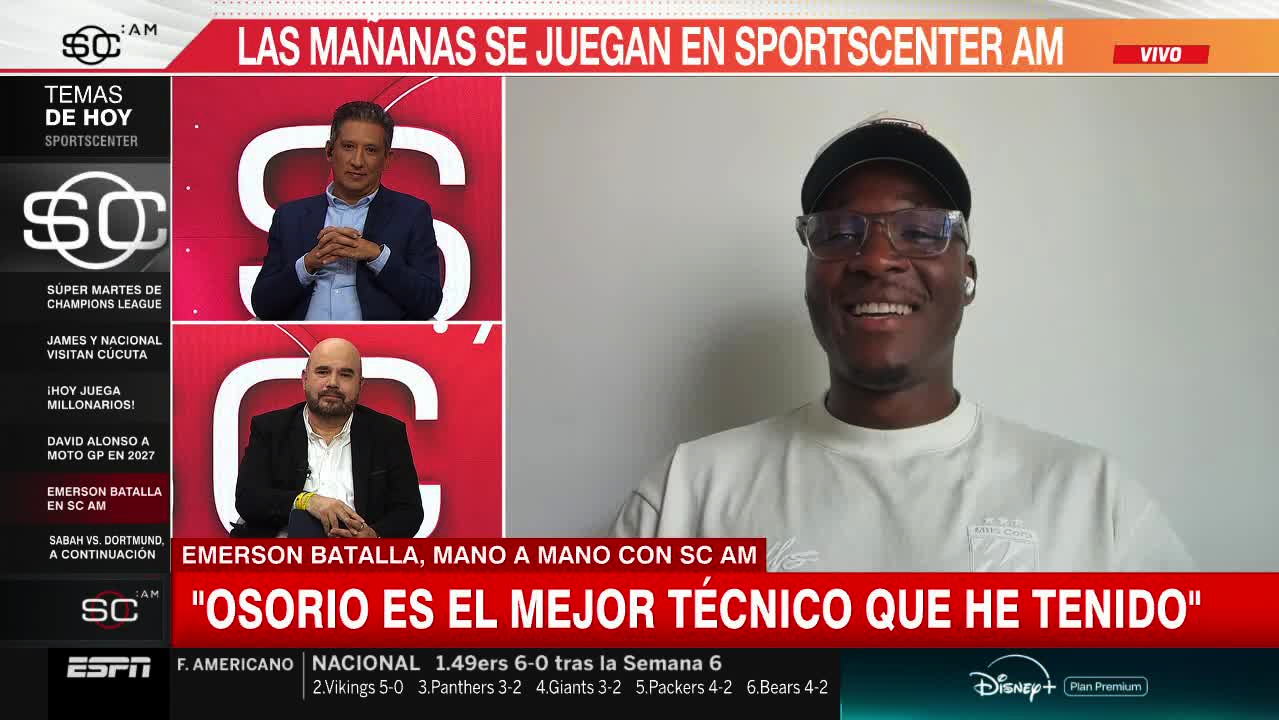 Emerson Batalla apunta alto con Bucaramanga en el fútbol colombiano