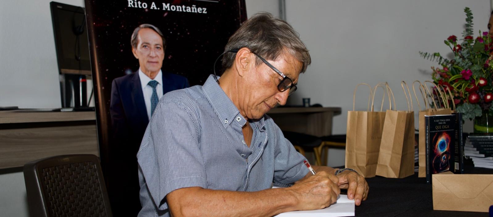 Espiritualidad y reflexión en el lanzamiento del libro ‘El que tenga oídos para oír, que oiga’, de Rito Montañez
