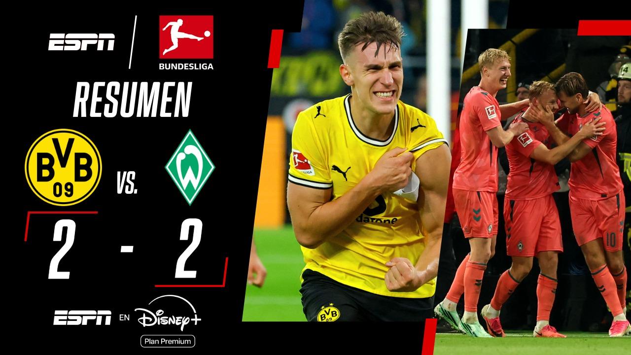 El muro amarillo se resquebraja: Dortmund cede un empate agónico ante el Bremen