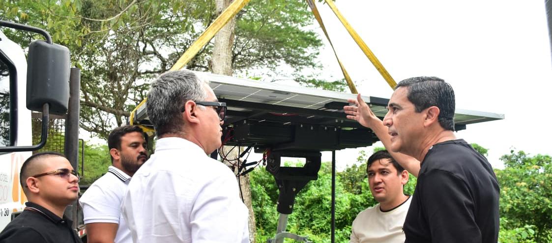 Sabanagrande ilumina su ruralidad: el sol como motor de seguridad y progreso vial