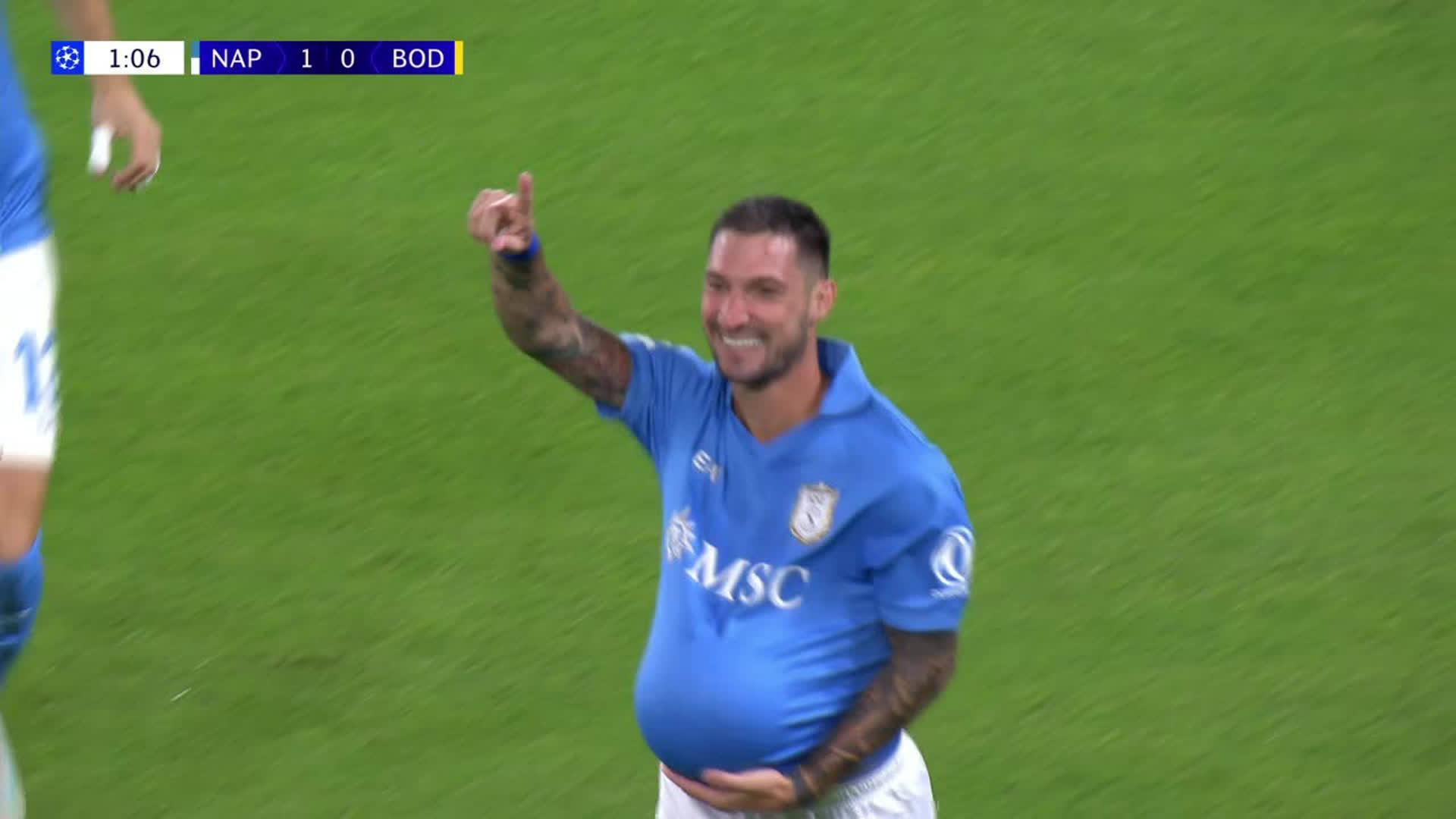 ¡Golazo de Politano para adelantar al Napoli!