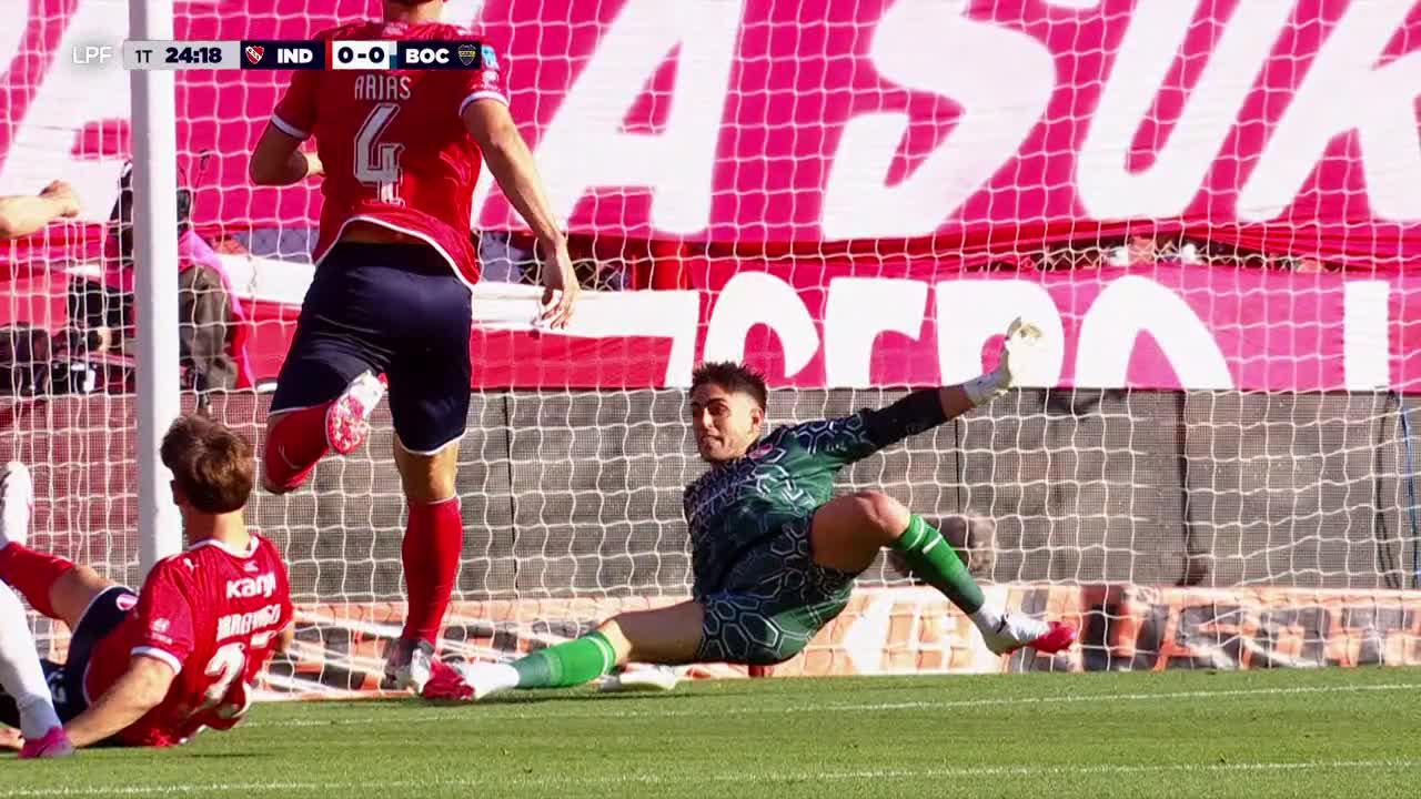 ¡Gran reacción de Mele para negarle el primero a Merentiel!