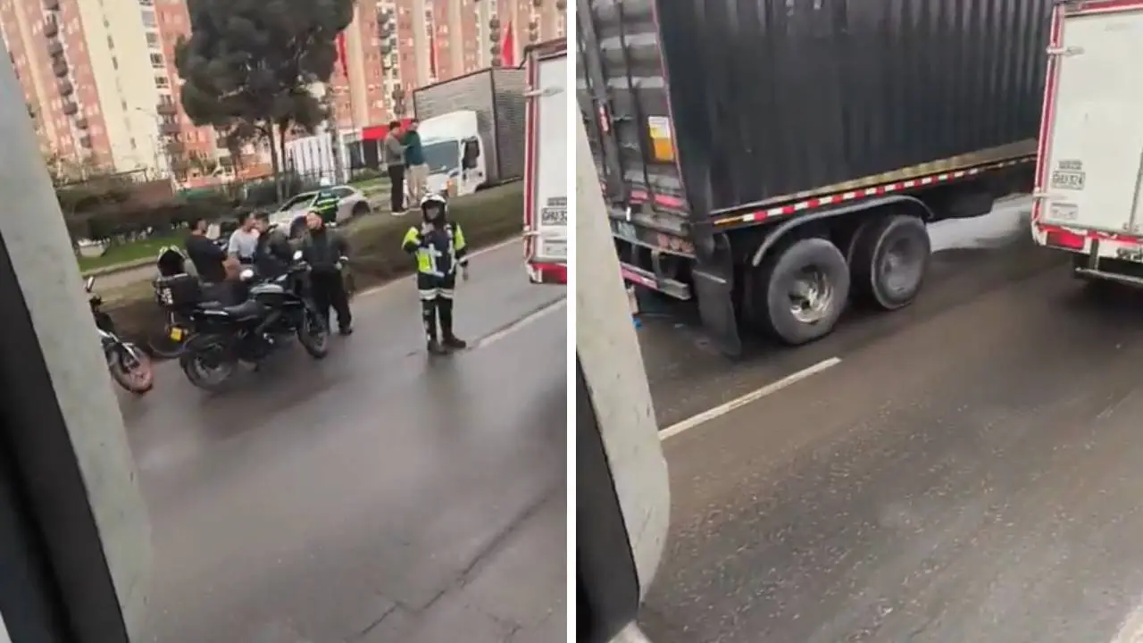 La tragedia se impone en el asfalto: un peatón fallece arrollado por un tractocamión en Fontibón