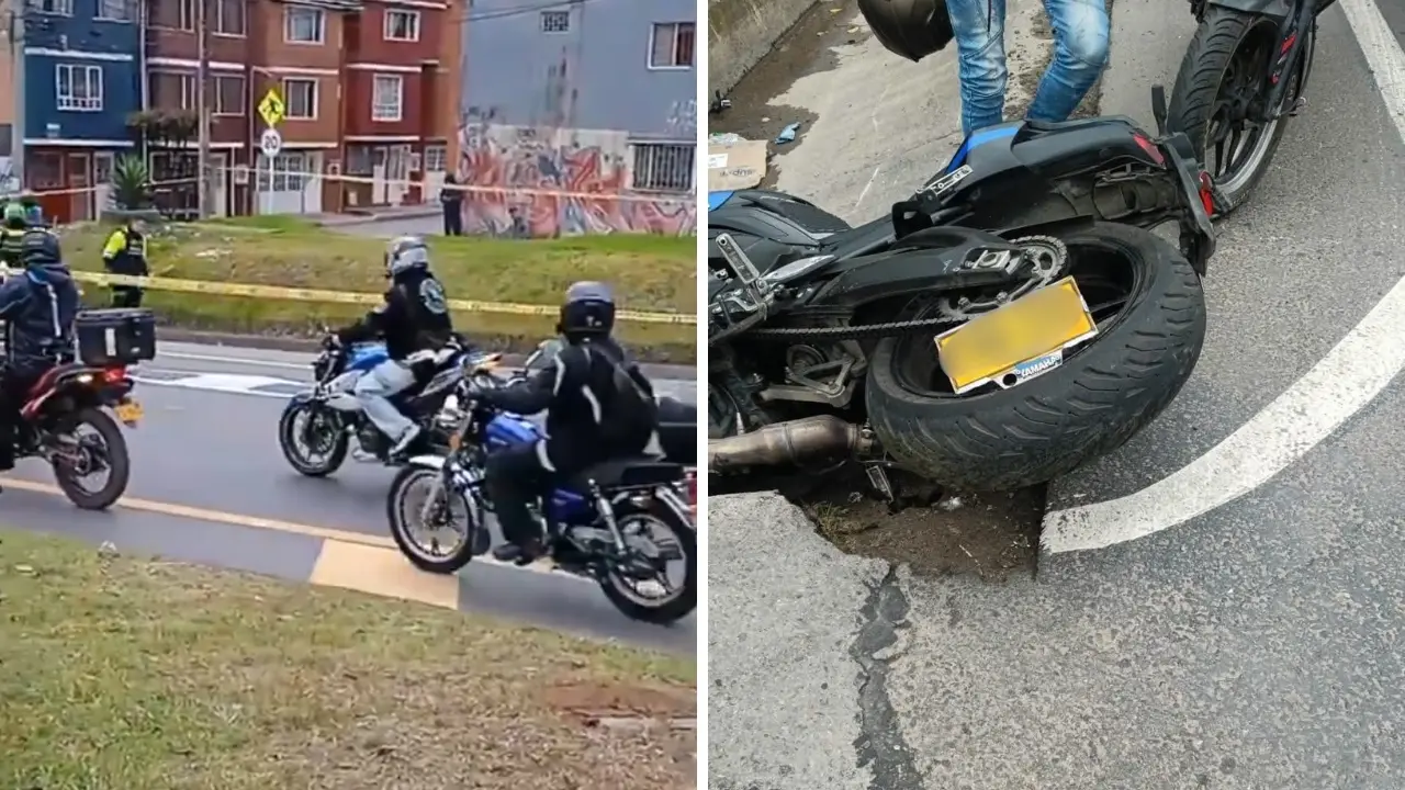 Graves accidentes en Bogotá: niña murió atropellada en Usme y motociclista falleció en Engativá