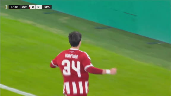 ¡Hormiga González abre el marcador para Olympiacos!