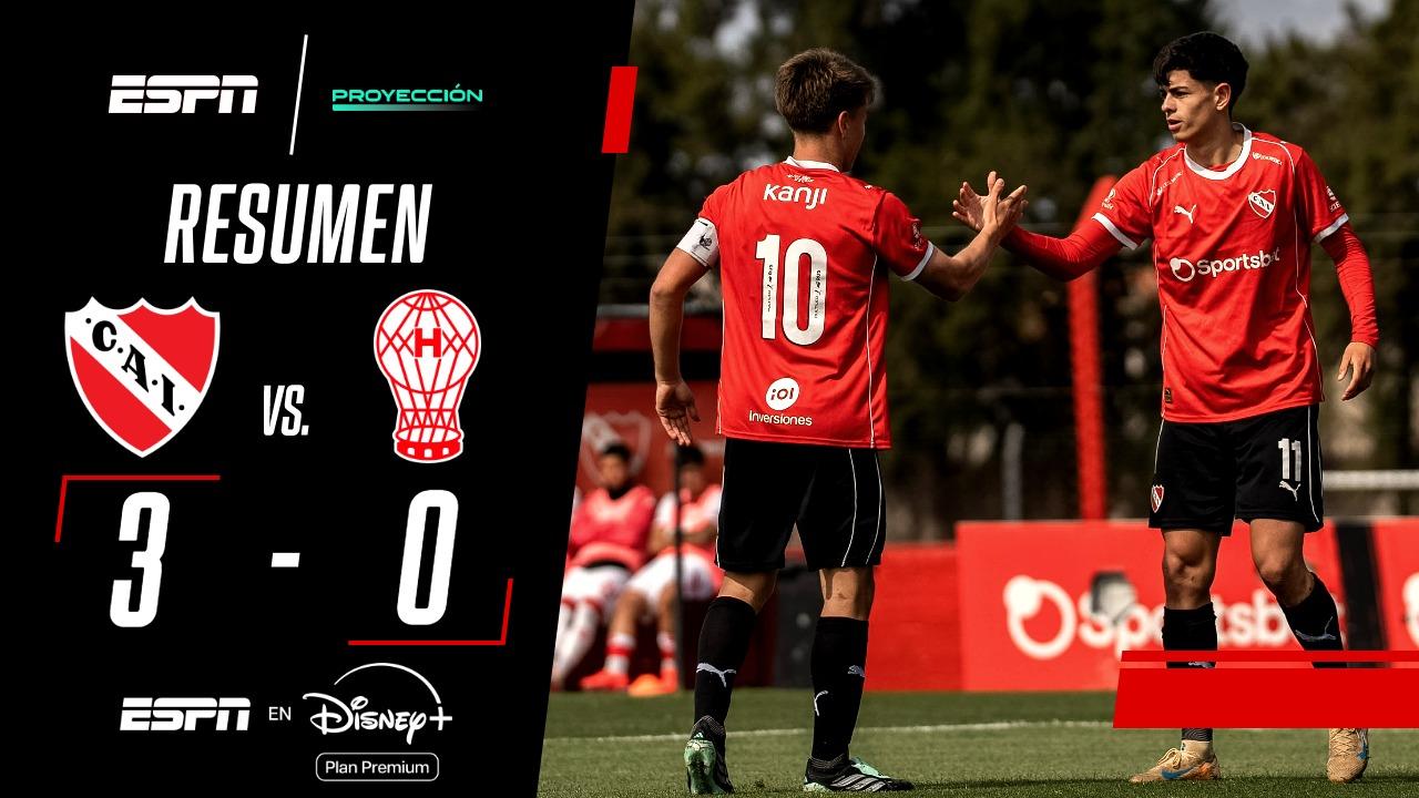 Independiente goleó ante Huracán y sigue en lo más alto del Torneo Proyección