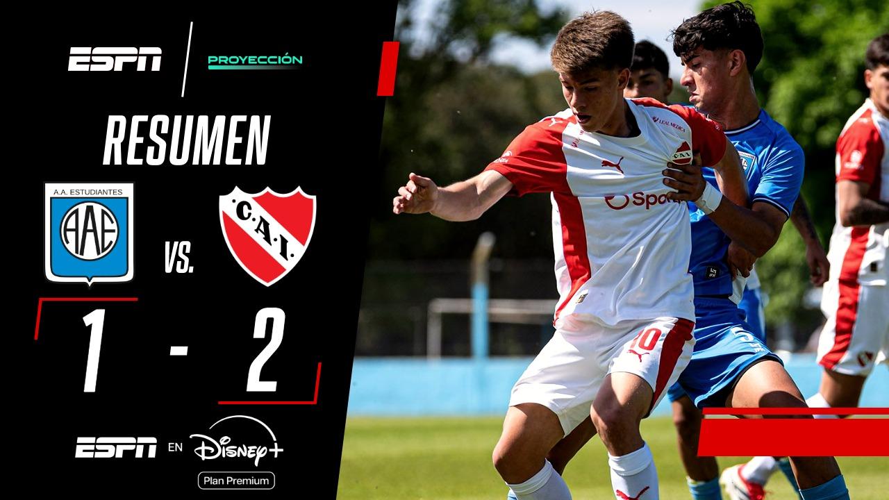 Independiente impone su jerarquía y remonta ante Estudiantes en el Torneo Proyección