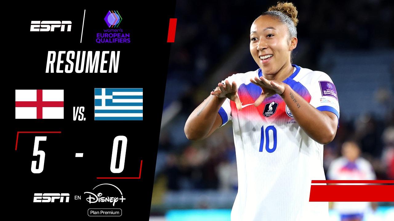 ¡Inglaterra goleó a Grecia y sigue su camino hacia el Mundial Femenino!