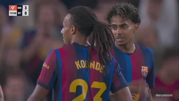 La sinfonía de la banda derecha: Lamine Yamal y Koundé dictan sentencia en el Camp Nou