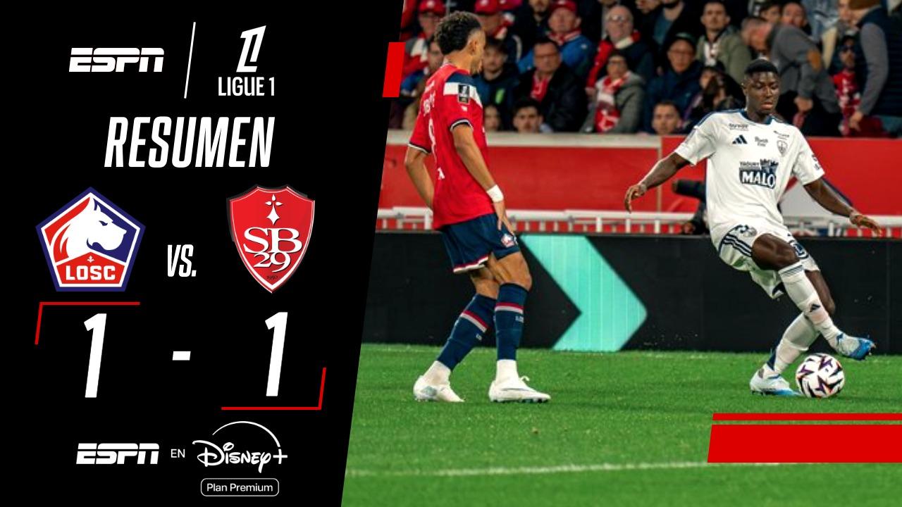Tablas de alta tensión en el Pierre-Mauroy: El Lille rescata un punto ante la audacia del Brest