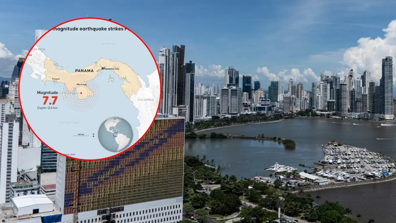 El Pacífico en vilo: un sismo de magnitud 7,7 en Panamá activa las alarmas continentales