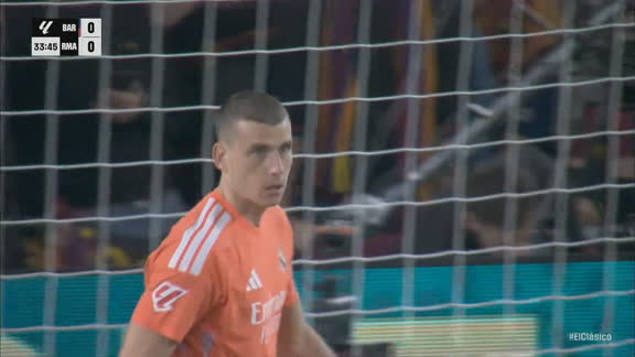 El muro de acero en el Santiago Bernabéu: Lunin frustra el asalto de Gordon