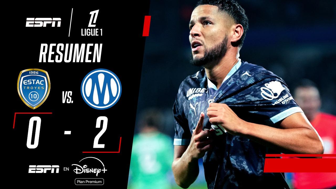 El Olympique de Marsella impone su jerarquía en el Stade de l'Aube ante un Troyes sin respuestas