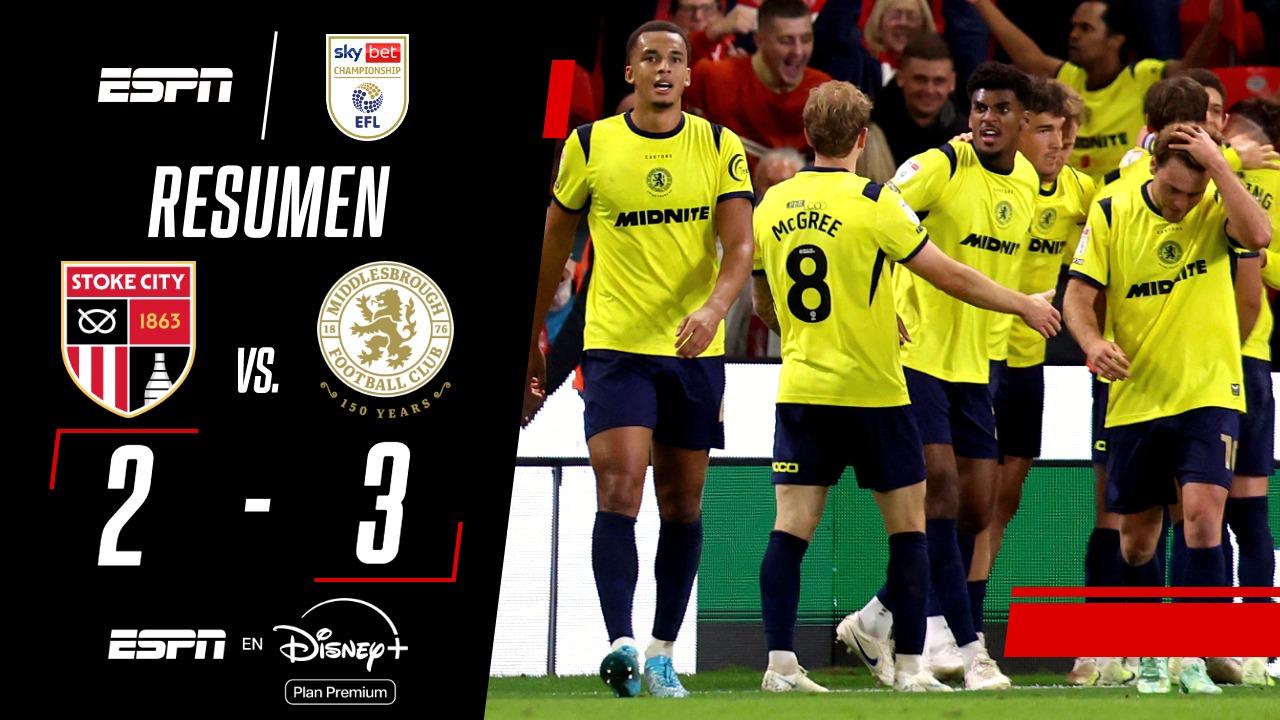 El Middlesbrough asalta el Britannia Stadium y se consolida en la cima del ascenso