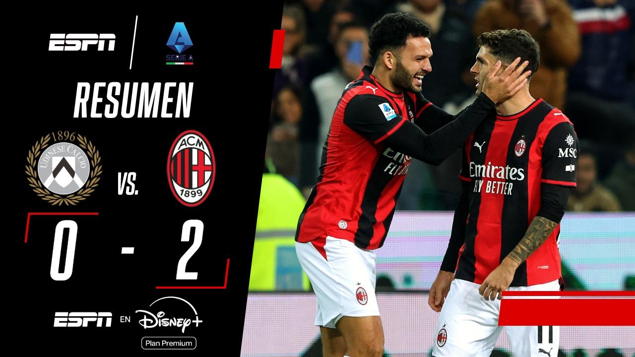 El Milan recupera el pulso en la Serie A con un triunfo de jerarquía en Udine