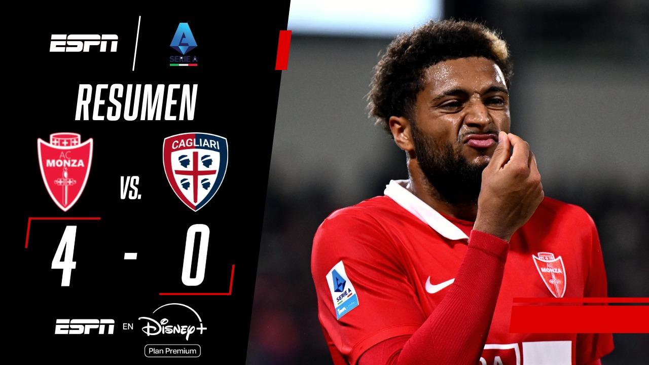 Monza goleó al Cagliari en la Serie A