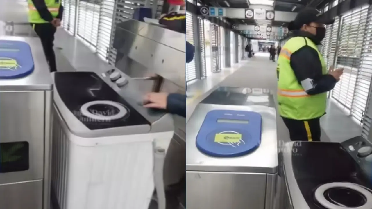 La lavadora de la discordia: cuando el caos urbano desafía los límites del transporte masivo