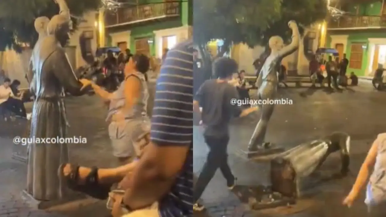 La fragilidad del patrimonio: el desplome de una escultura en Getsemaní que desata el debate sobre el espacio público