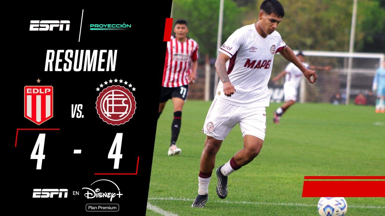 Festival de goles en el Torneo Proyección: Estudiantes y Lanús firman un empate épico