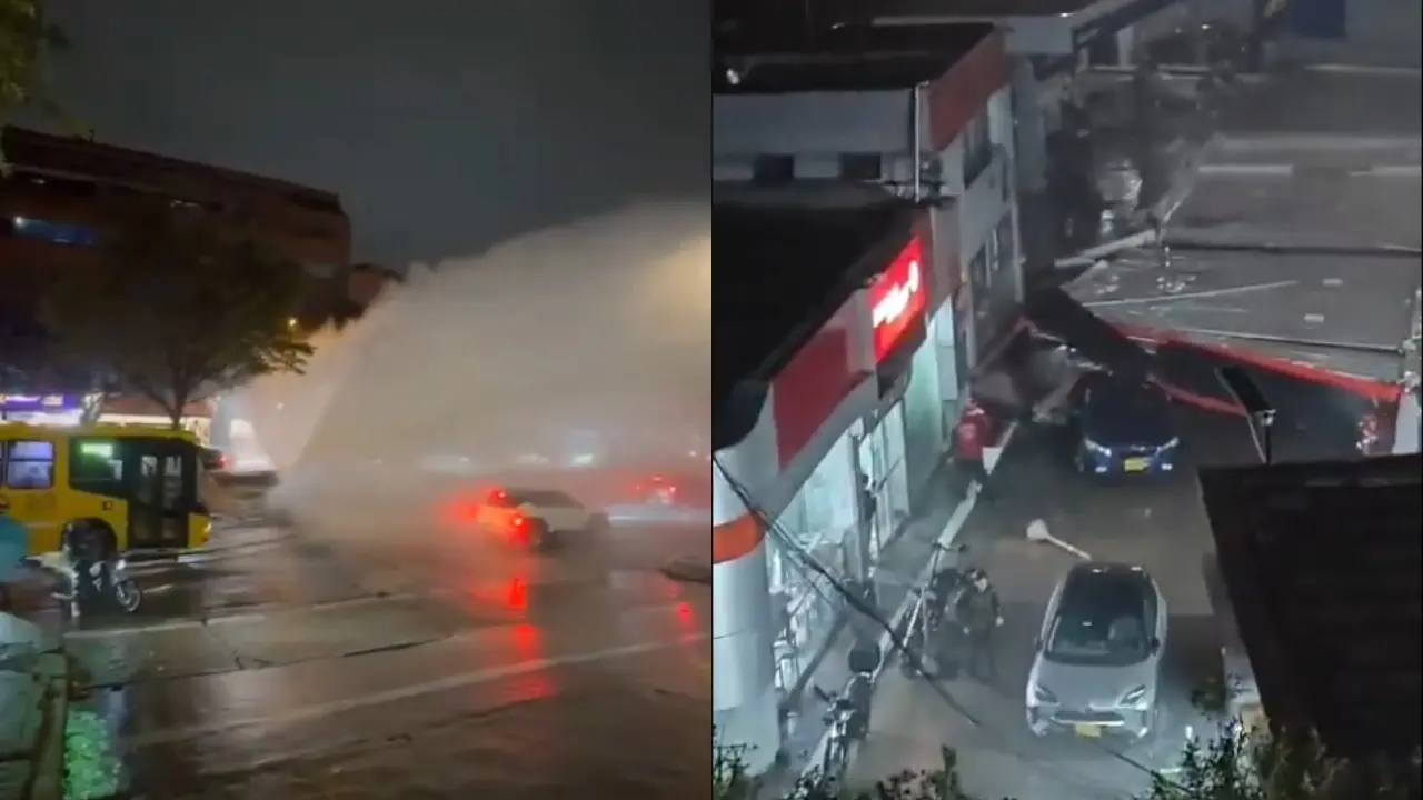 La furia líquida en la Séptima: el estallido que fracturó el norte de Bogotá