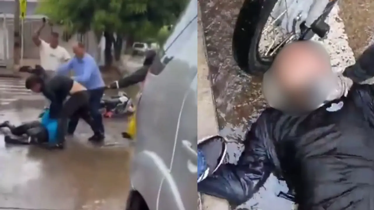 Presunto intento de feminicidio en plena calle de Valledupar quedó en video: ciudadanía intervino