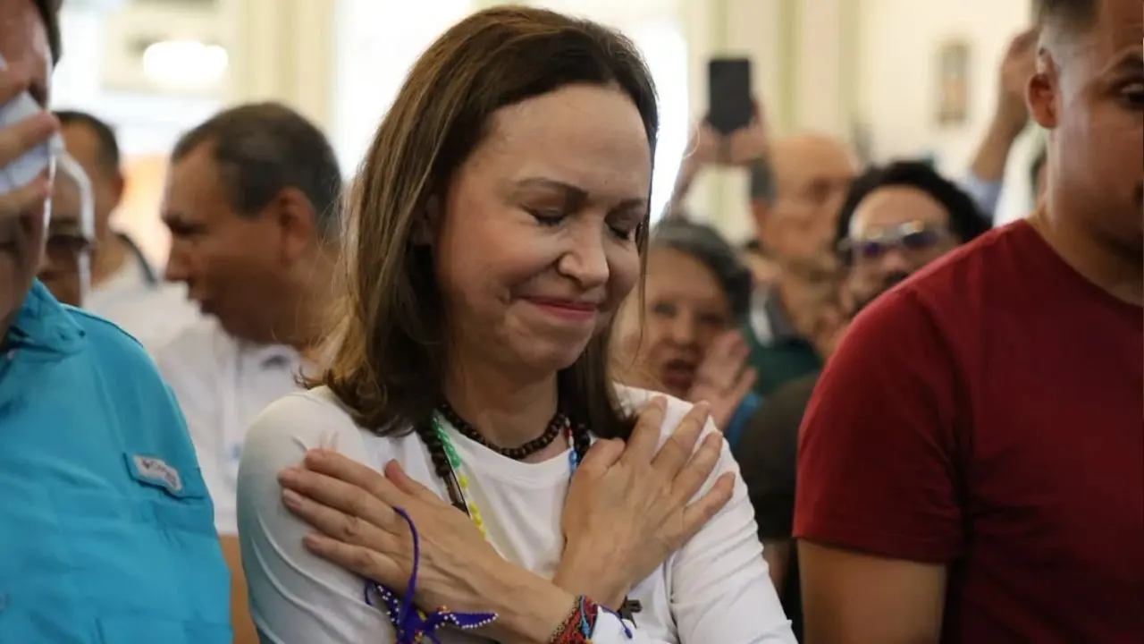 Primeras imágenes de María Corina Machado en Venezuela tras regresar después de meses fuera del país