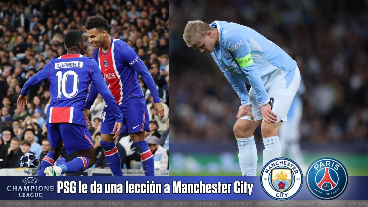 El PSG desdibuja la hegemonía del Manchester City en una noche de redención europea