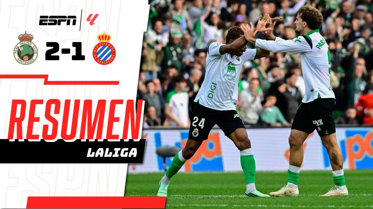 Racing remonta y se lleva un triunfo vital ante el Espanyol
