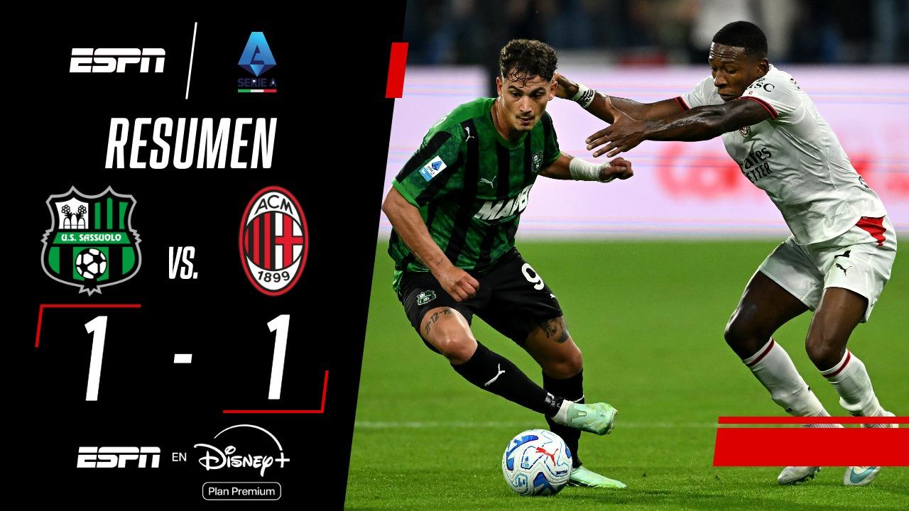 El Milan tropieza en el Mapei: un empate que sabe a poco ante el Sassuolo
