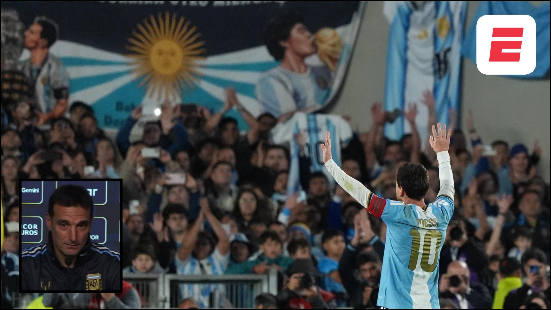 Scaloni: "Para mí fue un sueño haberlo dirigido"