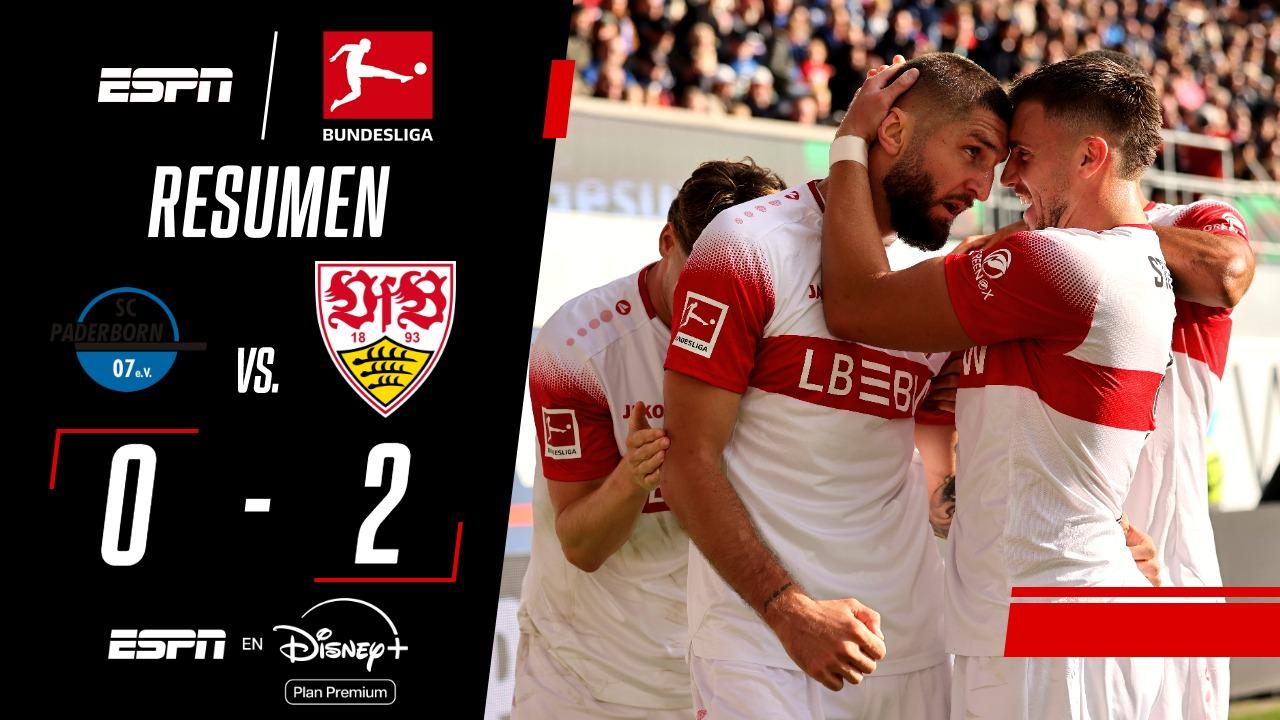 El Stuttgart impone su jerarquía en Paderborn y escala posiciones en la Bundesliga