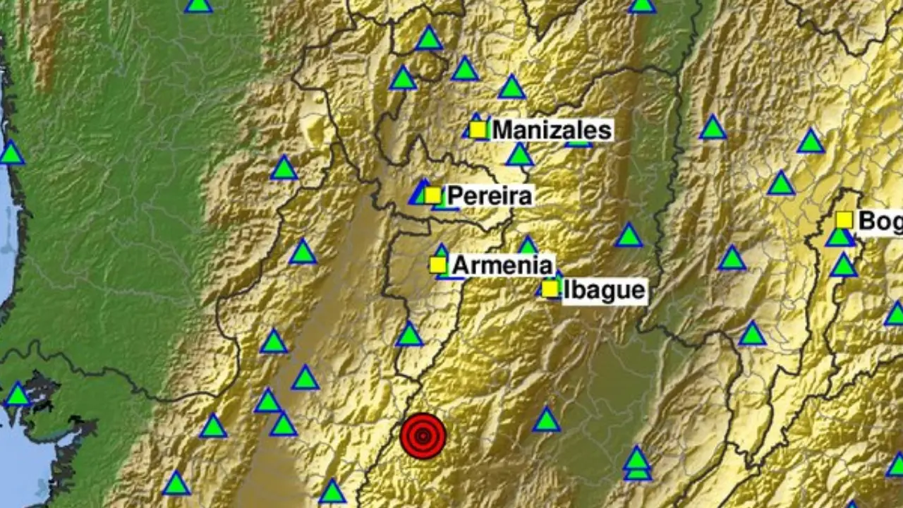 Un sismo de magnitud 3,9 sacude la tranquilidad del sur del Tolima