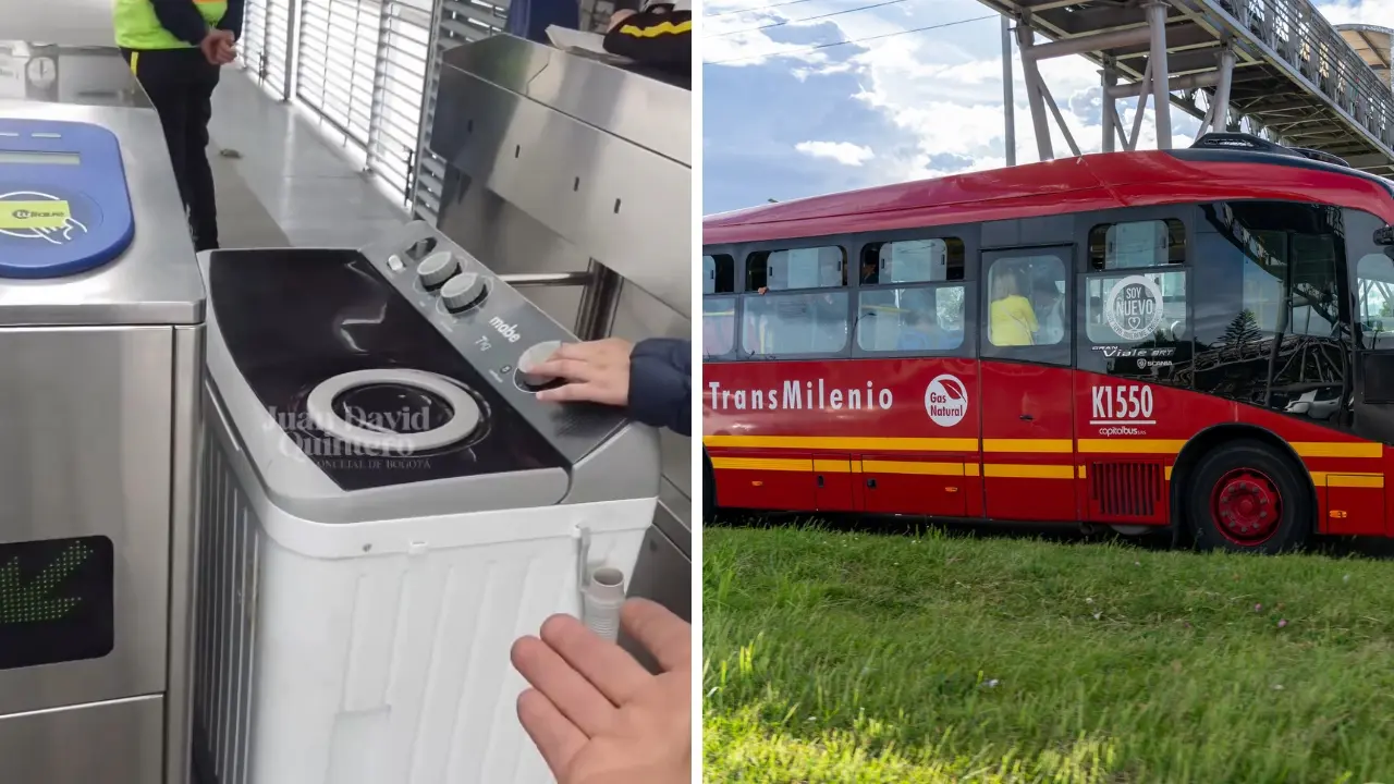 TransMilenio aclara qué objetos están prohibidos tras viral caso de una lavadora en un bus rojo