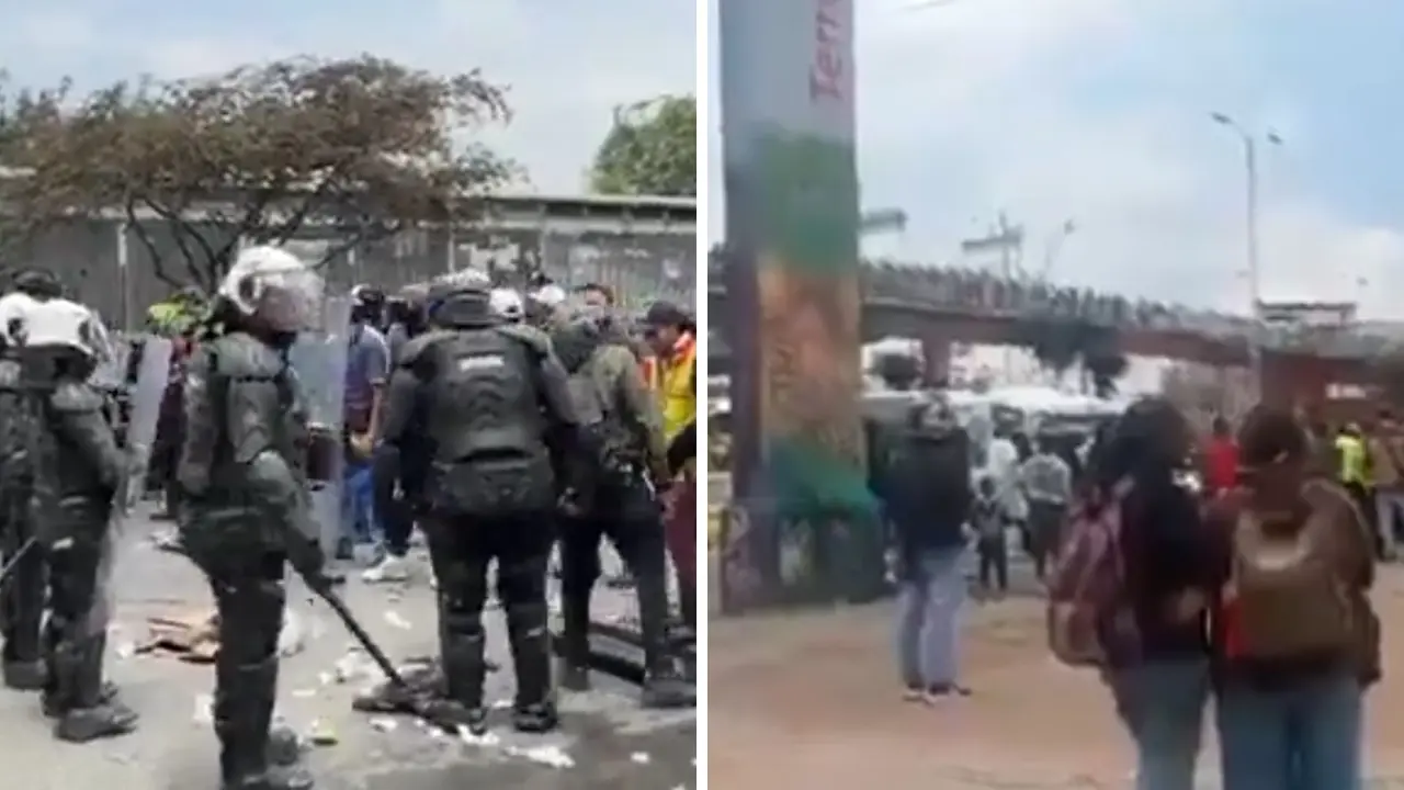 El corredor hacia Soacha, paralizado: el bicitaxismo en pie de lucha fractura la movilidad bogotana