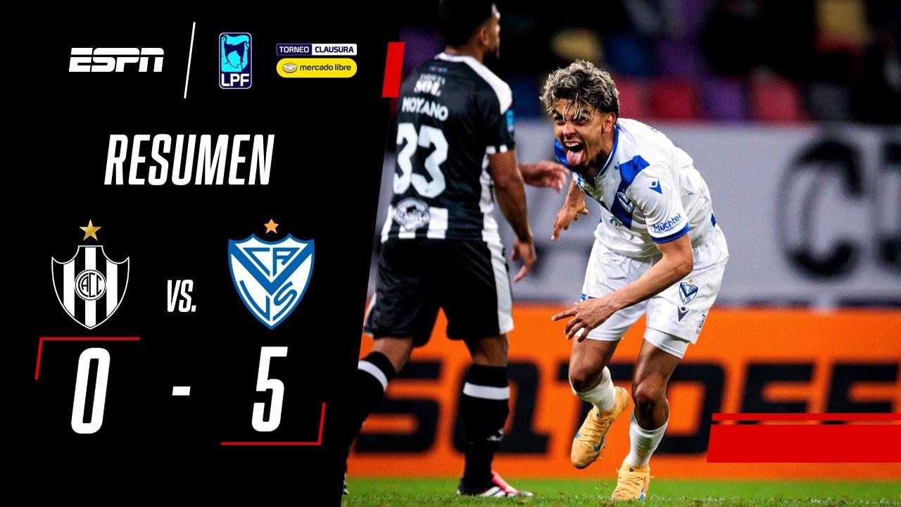 El vendaval paraguayo: Ronaldo Martínez sentencia la goleada histórica de Vélez en Santiago